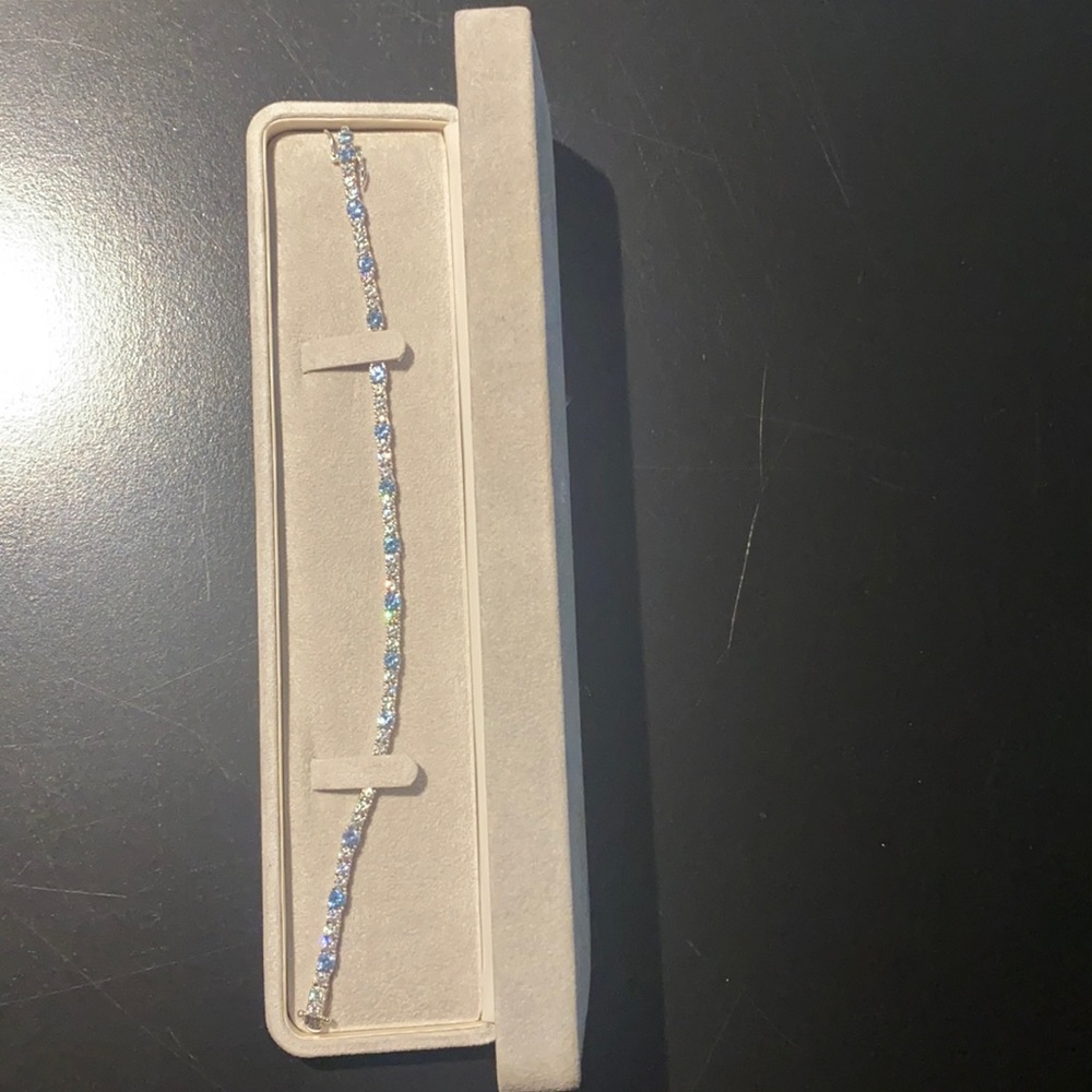 Sterling silver tennis bracelet
